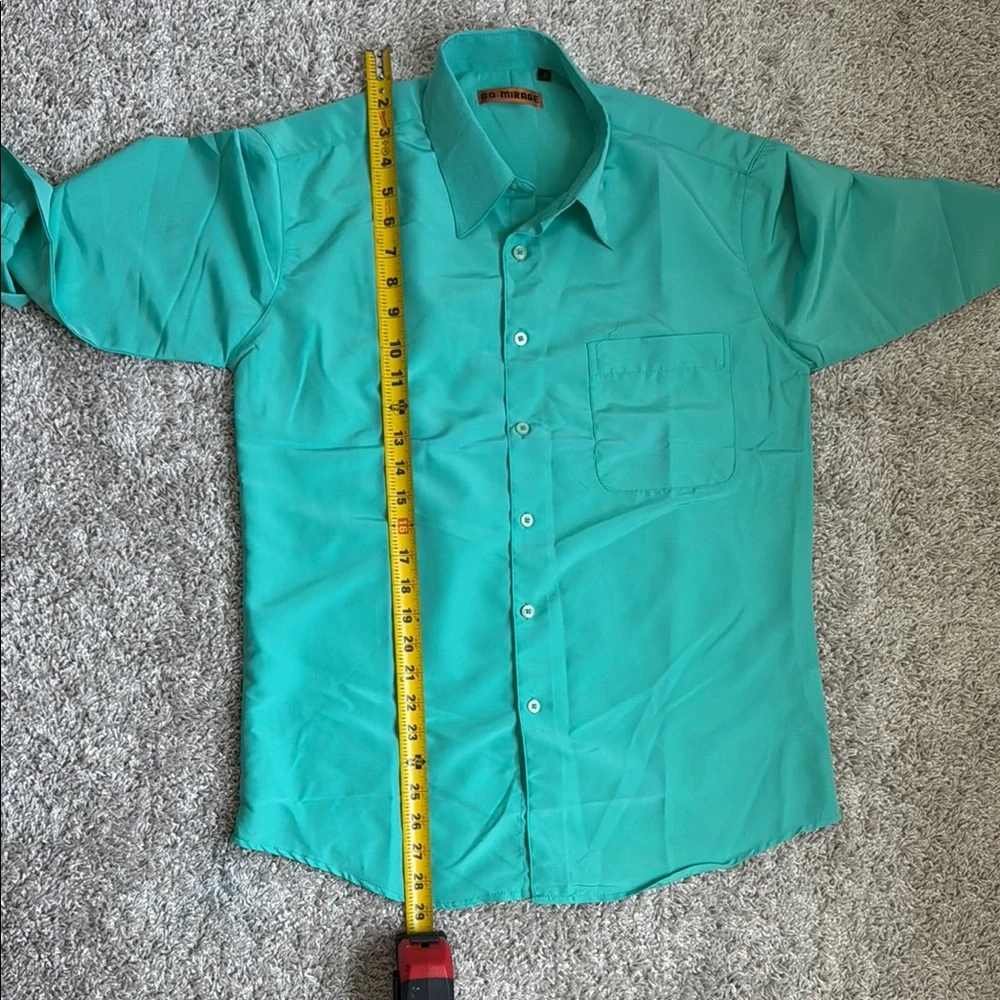 Casual Blue Button Down Shirt with Classic Collar